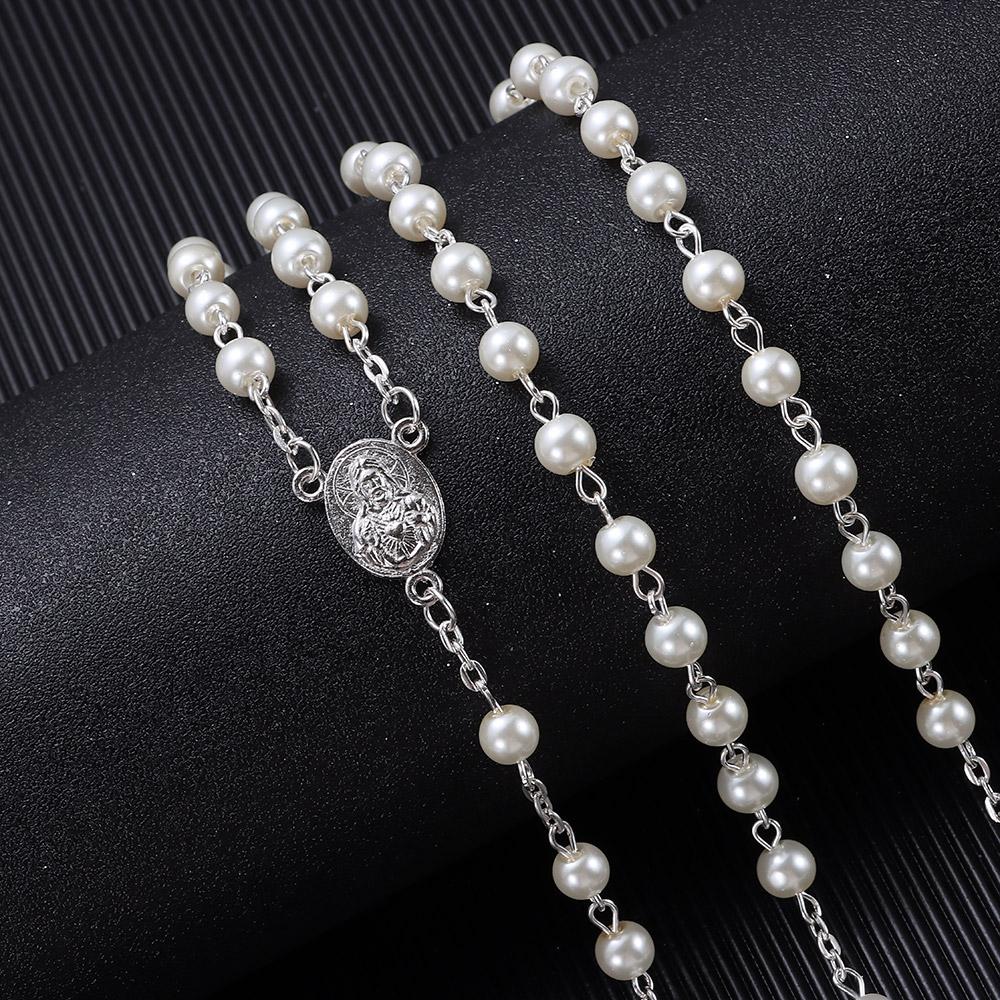 6mm Simple Style Rosary Beads Necklace Rosary Beads Women Necklace  for Teenage Girl