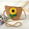 Маленькая плечевая сумка Соломенный кошелек для монет Милая сумочка Девочки Дети