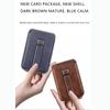 2 в 1 съемный магнитный держатель для карт, роскошный кожаный чехол с металлической подставкой, защитная откидная задняя крышка для iPhone 16 15 14 13 12 Pro Max 16Pro 15Pro