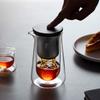 High-end Glass Teapot One-button Filtration Tea Pot Heat-resistant Anti-scald Tea Brewer Magnetic Tea Water Separation Cup