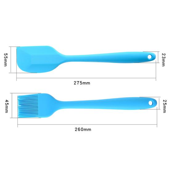 Talos портативный силиконовый интегрированный кремовый скребок для торта, набор кистей, кухонные инструменты для выпечки