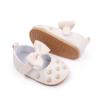 Cute Baby Princess Casual Shoes Peach Heart Embroidery Solid Color Sock Closure Flat PU Insole Autumn Design Slip-On Shoes