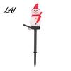 Weather Resistant Yard Art Solar Snowman Pathway Lights Outdoor Waterproof Ground Stake with LED Decorative Lawn Ornament Light Garden Light