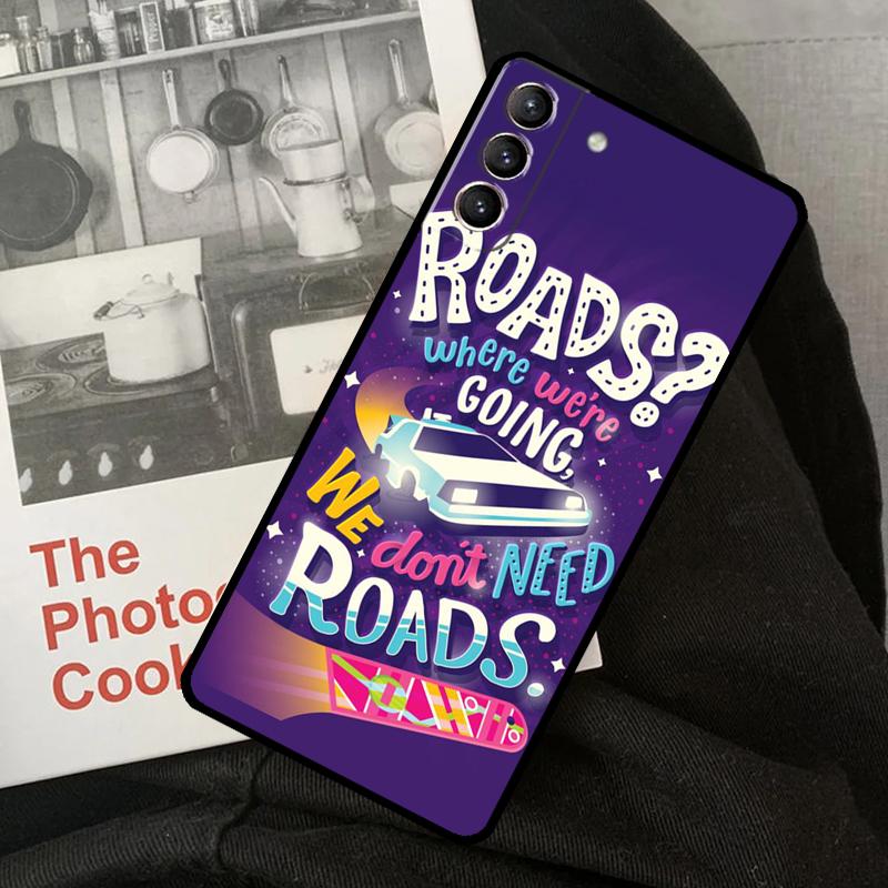 Back to the Future Movie Phone Case For Samsung Galaxy S24 Ultra S22 S23 S20 S21 S24 FE S9 S10 Plus Note 10 20 Ultra