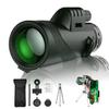 80x100 Monocular Telescope with Tripod Waterproof Portable Outdoor Travel Hiking Hunting Bird Watching Concert Handheld Telescope with Smartphone