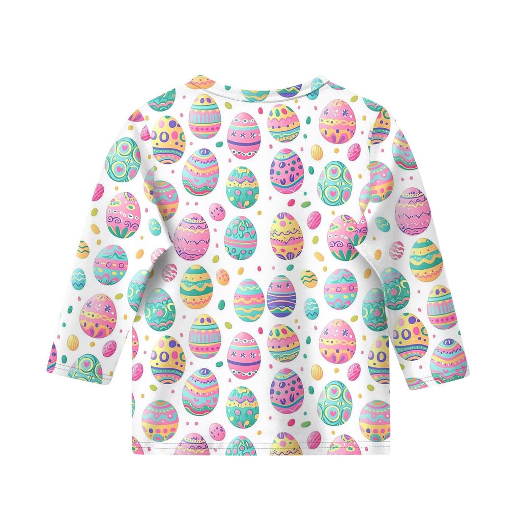 Топы с принтом для девочек 5-16 лет с круглым вырезом и рукавами 3/4 Футболки Модные топы Наряды Футболки