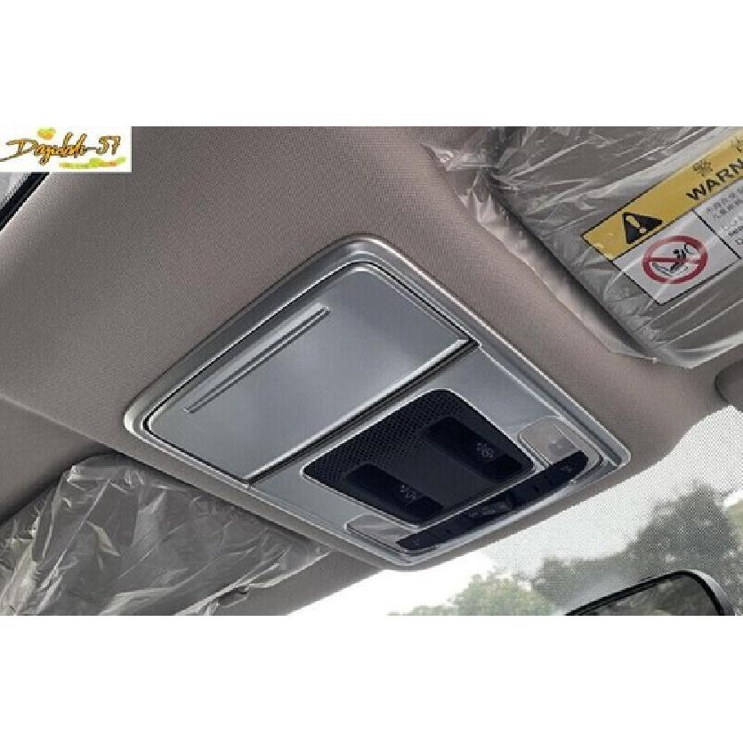 Silver Matte Front Reading Lamp Frame Cover Trim 2X For Honda CRV CR-V -2024