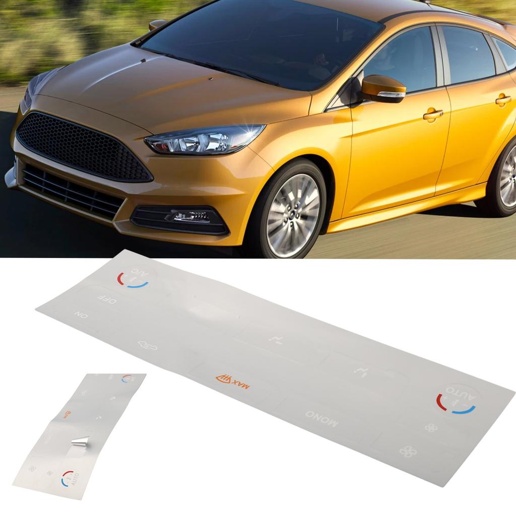 Наклейки для ремонта кнопок управления климатом AC Серебристые Для Ford S-Max Для Mondeo