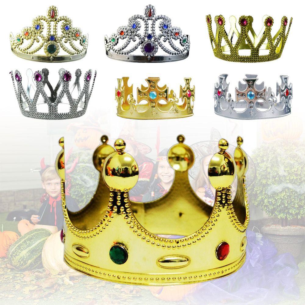 Charles Coronation Ceremony Hairpin King'S Crown Circular Tiaras Princess Crown Nine Diamond Crown