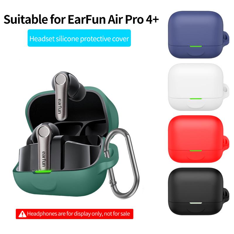 Высококачественный силиконовый противоударный чехол для Bluetooth-наушников EarFun Air Pro 4+ Защитный чехол