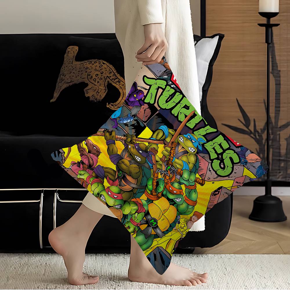 Anime TTeenage MMutant NNinja TTurtles Pillowcase Toon Gift Cushion Cover Bedroom Home Sofa Chair Seat Decor Pillow Case