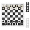 2 in 1 Travel Board Games Set Portable Chess and Checkers Set for Kids and Adults