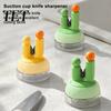 Fruit Knife Sharpener Suction Cup Sharpener, Cactus Shape Diamond Surface Kitchen Manual Blade Tool, Quick Sharpening Device for Knives And