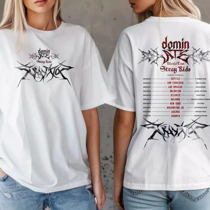 Stray Kids DominATE World Tour US 2025 Shirt Stray Kids Shirt Stray Kid Gifts Unisex T-Shirt