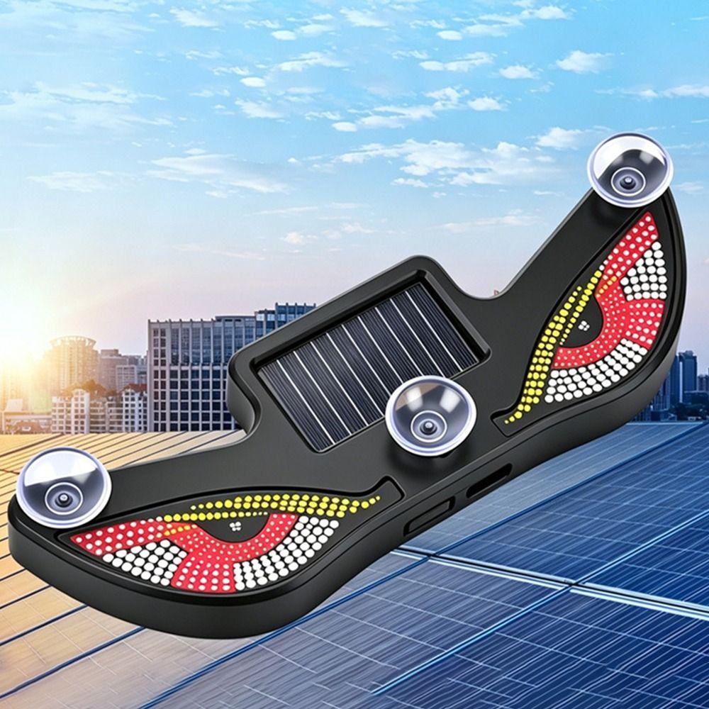 Light Sensor Evil Eye Car Light Suction Cup Rechargeable Warning Light New Car Sticker Light