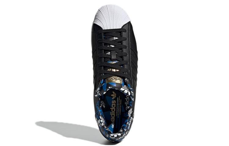 Superstar Adidas Originals 'Черный Золотой Металлик' H00185