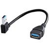 Удлинительный кабель USB 3.0 Папа-Мама под углом 90 градусов USB 3 Кабель-удлинитель USB для быстрой передачи данных и экономии места