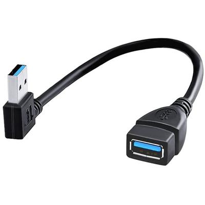 Удлинительный кабель USB 3.0 Папа-Мама под углом 90 градусов USB 3 Кабель-удлинитель USB для быстрой передачи данных и экономии места