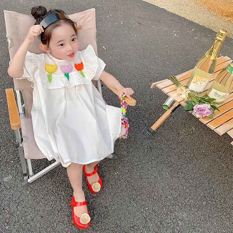 Платье для девочек, детское платье, темпераментное летнее платье принцессы