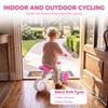 Balance Bike for Kids 1-2 Years, Toddler Bike with Adjustable Seat and Lighting Rear Wheels for Boys and Girls, Pink