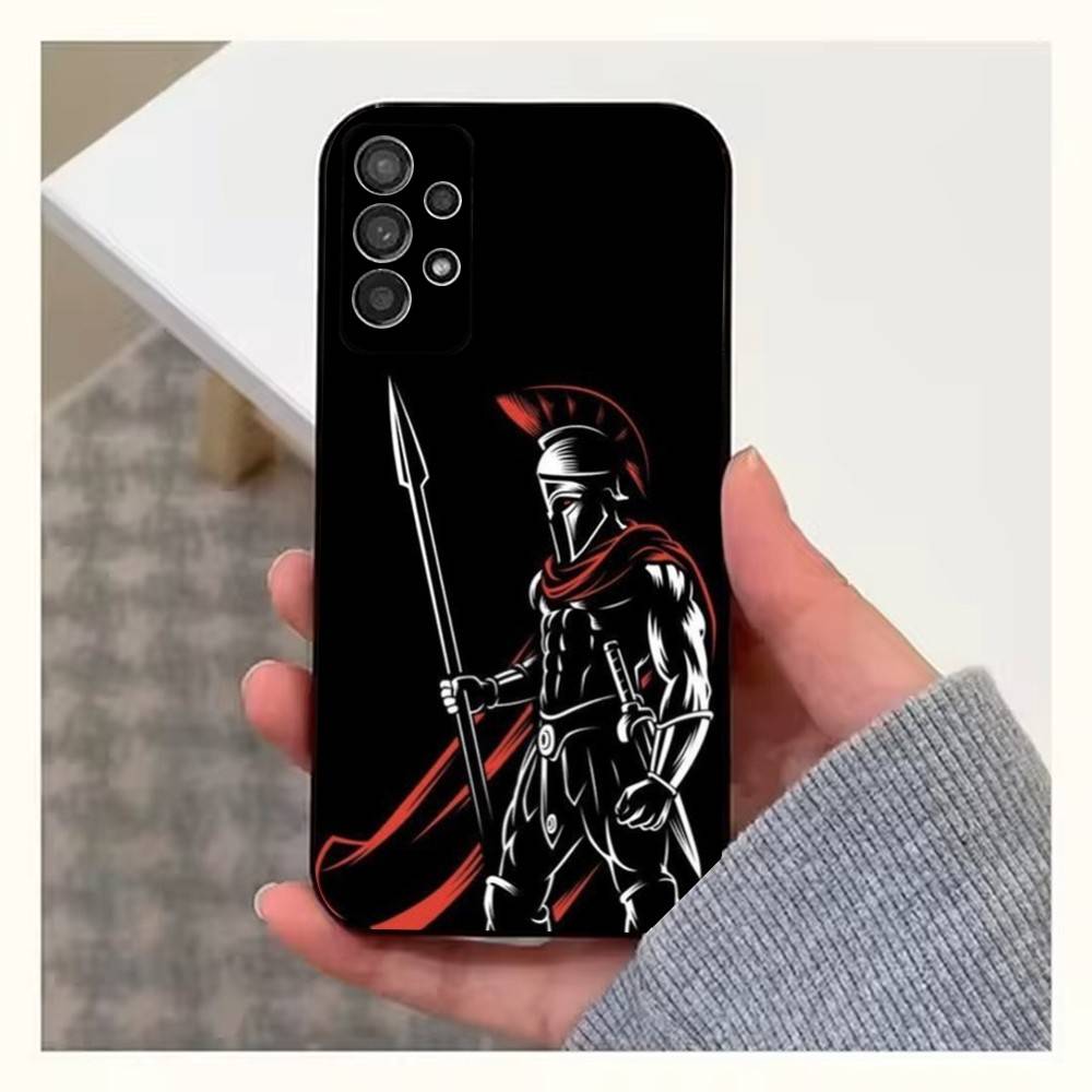Телефон Спартанские Воины Для Samsung S25,S10,S20,S10,S21,S9,S24,S23,Ultra,FE,Plus,Lite,Мягкий Силиконовый Черный Чехол