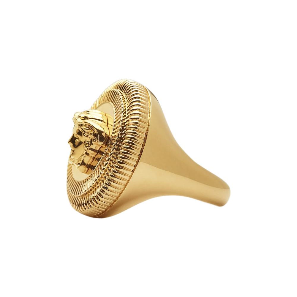 Versace Кольцо с гравировкой логотипа Medusa Biggie 10045941A006203J000
