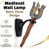 Dual Torch Fake Torch Wall Sconce Vintage Halloween Flame Torch Light  Haunted House