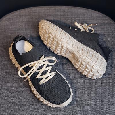 Весна Новые Тонкие Летающие Тканые Сетчатые Модные Повседневные Дышащие Женские Туфли Удобные Женские Туфли Женские Кроссовки для Бега