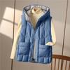 Autumn Winter Warm Waistcoat Ladies Sleeveless Hooded Down Cotton Coats Women Outerwear Casual Puffer Vest Jacket