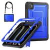 For iPad Pro 11 (2025)/11 (2024) Case Hidden Zinc Alloy Kickstand PC + TPE Tablet Cover with Shoulder Strap