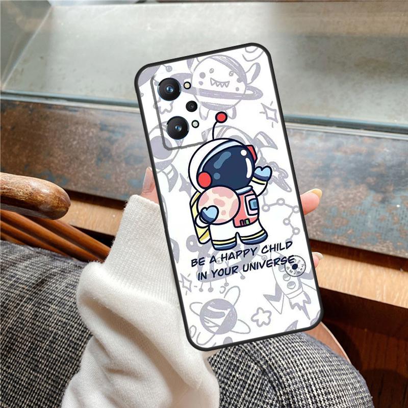 Astronaut Spaceship Case For Realme 15 Pro GT7 GT6 11 12 13 14 Pro Plus C55 C51 C53 C35 C33 C61 C65 C67 C71 C75