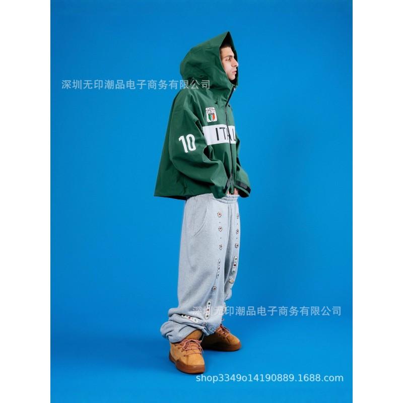 Creative 3D Embroidered Letter Hoodie Street Style Sweatshirt Women Regular Fit Winter 2025