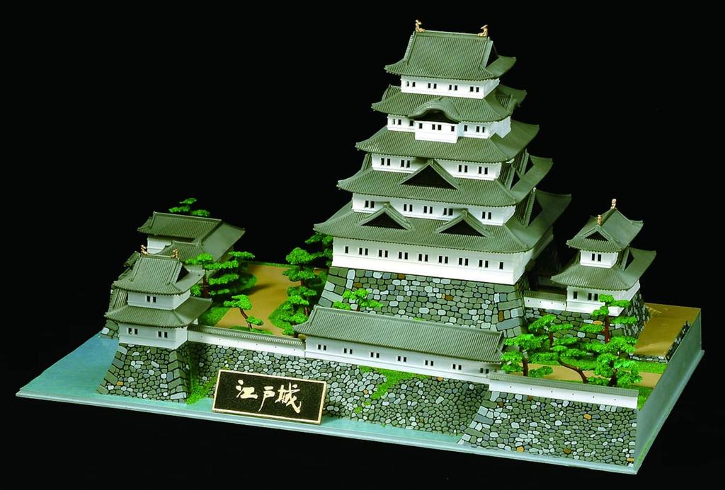 Знаменитый замок Doyusha Deluxe Edo Castle Пластиковая модель Литье Цвет 1/350 Япония DX-4