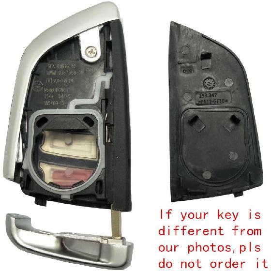 Replacement Key Fob Cover Case fit for BMW X1 X3 X5 X6 X7 1 2 5 7 Series Keyless Entry Remote Control Key Fob Shell