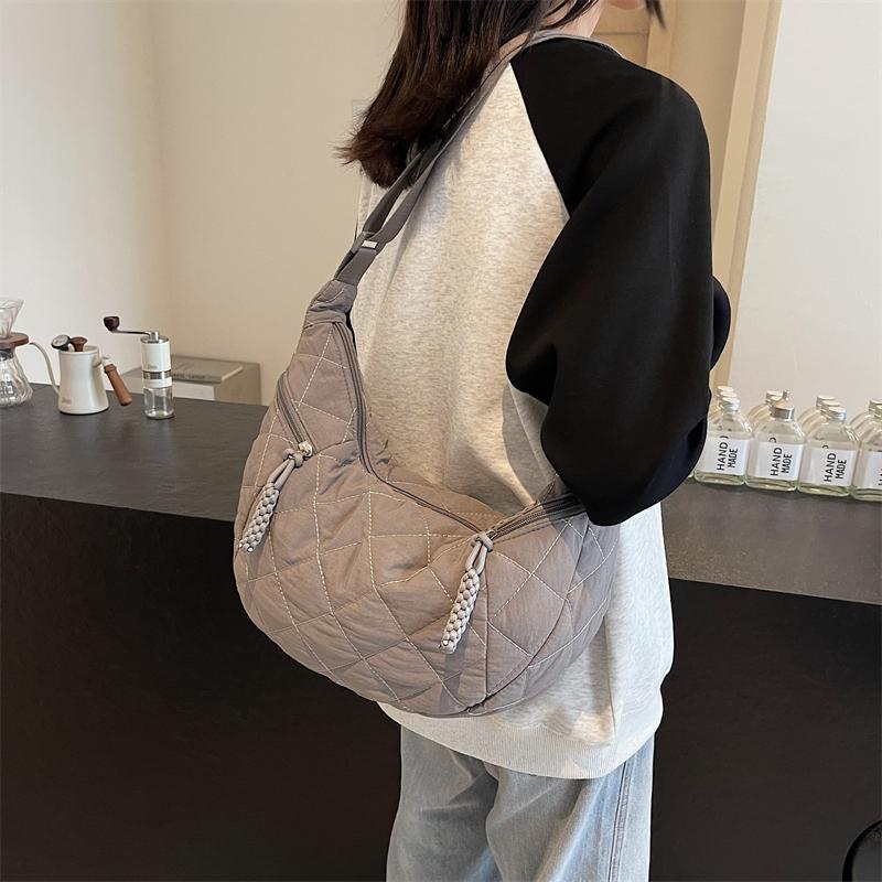 Женская сумка хобо, легкая сумка через плечо, большая вместимость, сумка через плечо