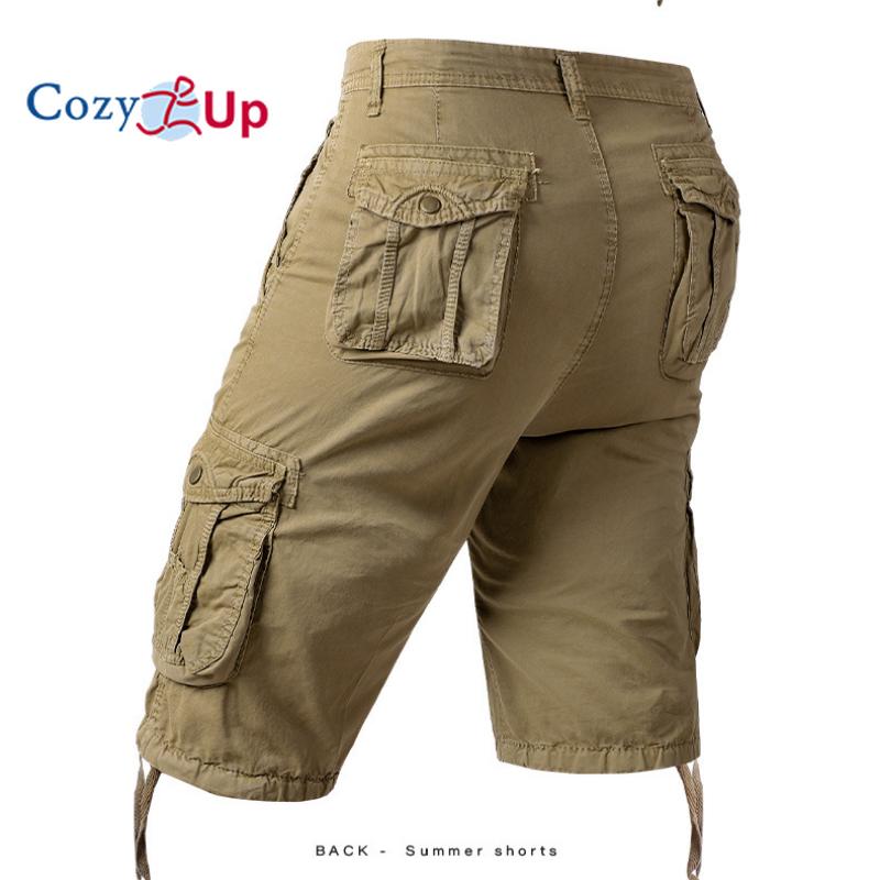 Мужские шорты-карго Cozy Up, камуфляжные шорты-карго, свободные шорты-карго с несколькими карманами, уличные шорты-карго, хлопок
