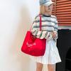 CANVAS Soft Thread Zipper Top-Handle Bags 2025 Fashion Versatile Youth Women's Handbags Large Capacity Patchwork Women's Bags