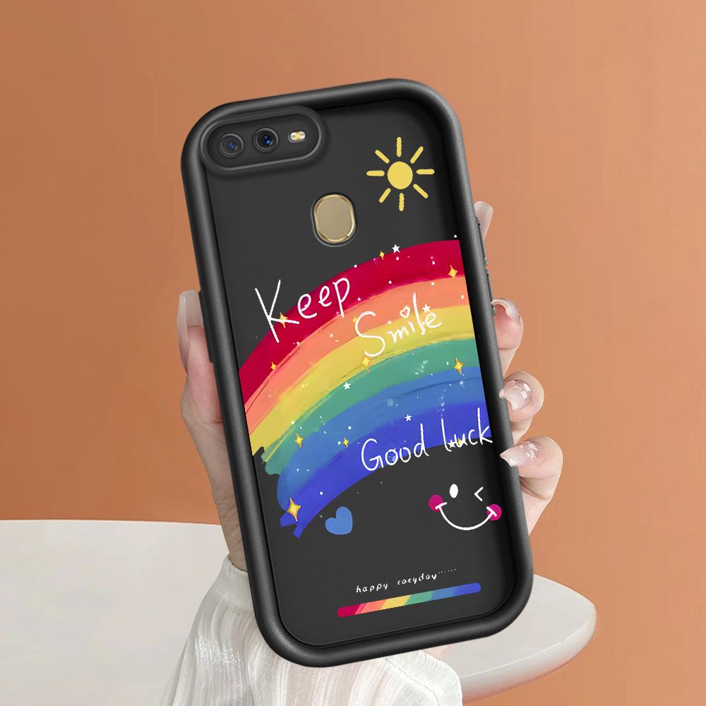 Мягкие силиконовые квадратные лестницы с мультяшным узором, полное покрытие, защита камеры, противоударный чехол для OPPO Reno Realme OnePlus