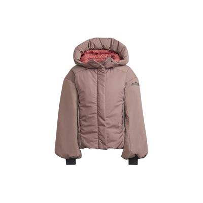 Полосатая куртка с капюшоном и буквенным логотипом, женская куртка фиолетового цвета HG3163