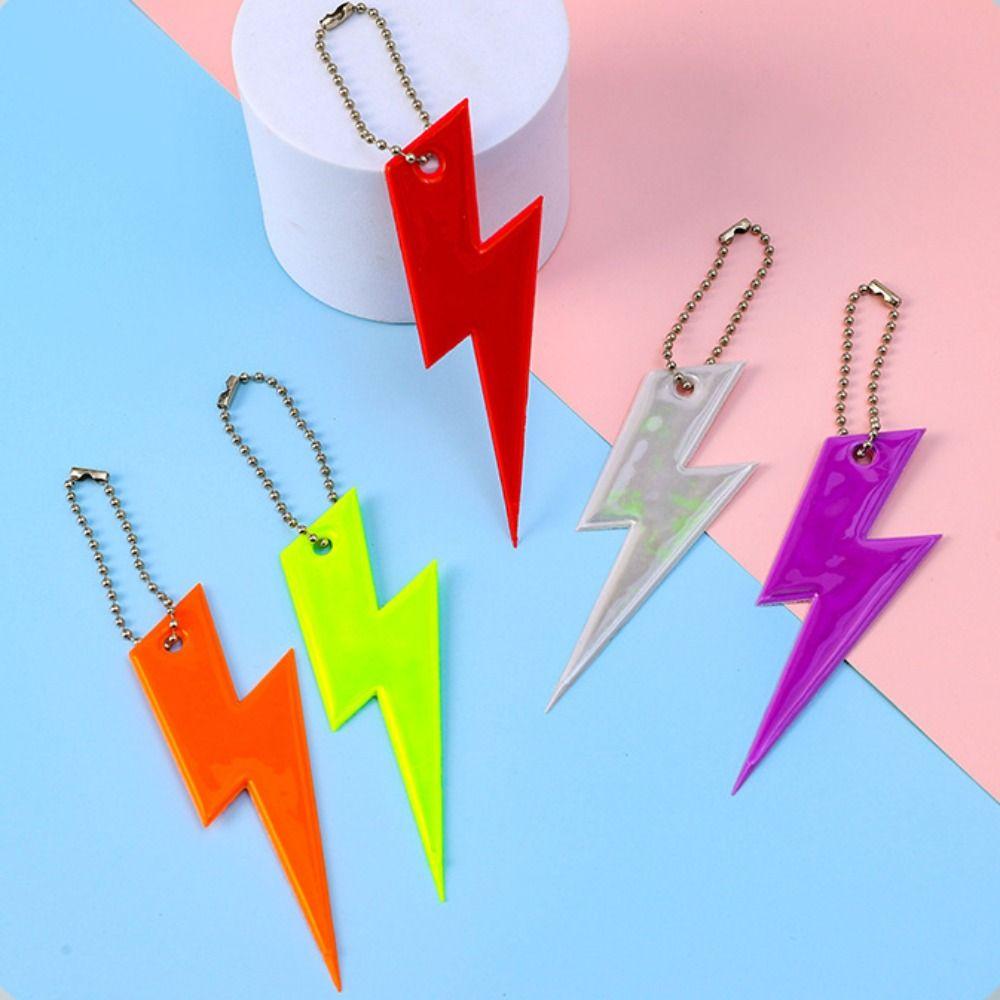 Safety Protection Night Reflective Pendant Decoration Reflective Keyring Bag Ornament
