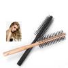 Slender Shape Curl Brush Wooden Nylon Roller Comb Dual-purpose Round Hair Care Brush Curl Styling