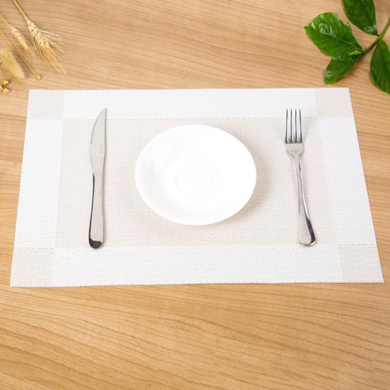 Набор из 4 салфеток из ПВХ, термостойкие тканые салфетки для столовых приборов, легко моющиеся, защитные покрытия для стола, современные украшения для стола
