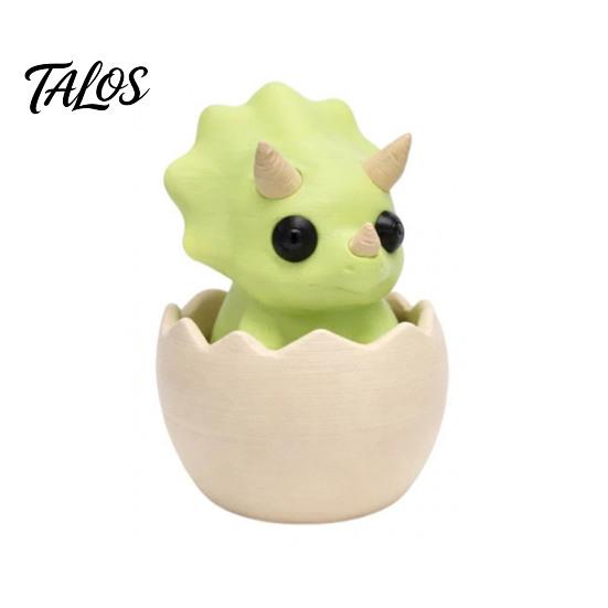 Кликер-яйцо динозавра Talos, Игрушка-фиджет, 3D-печатная скорлупа яйца динозавра, кликер для пальцев, карманная игрушка с кнопкой для снятия тревоги и стресса