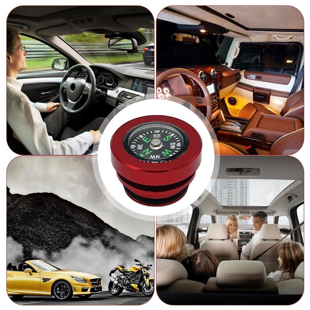 Cigarette Lighter Plug Cover | Compass Dustproof Universal Cigarette Button Car Lighter Plug,Car Cigarette