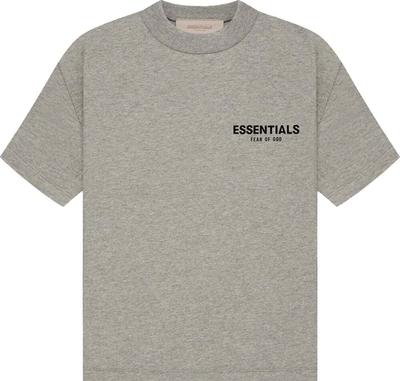 Футболка Essentials с логотипом на спине из замши (Дк Овес) Футболка Unisex