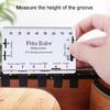 Guitar String Action Gauge Ruler Guitar Ruler Double Sided String Action Ruler Measuring Tool for Guitar Mandolin Banjos