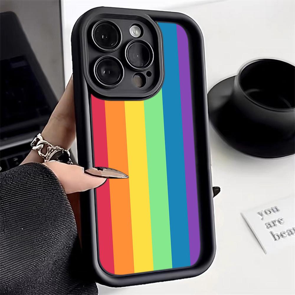 Ae93 Rainbow Art Design Защитные чехлы для телефонов для iPhone 13 14 15 Pro Max XR infinix Hot 40i 30i Tecno Camon 30 20 Pro Angel Eyes Задняя крышка из ТПУ