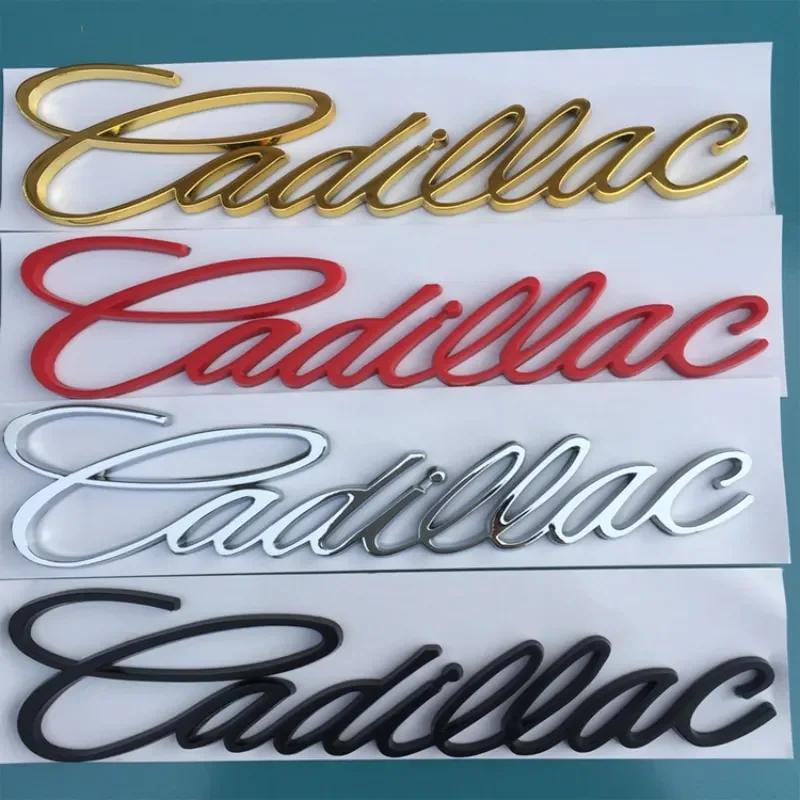 Для Cadillac Буквы Escalade CT5 CT6 XT5 XT6 DTS SLS XLR ATS SRX Tiburon Логотип Металл Автомобиль Боковое Крыло Задняя Наклейка Аксессуары
