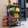 Многоярусная напольная кухонная стойка для хранения фруктов и овощей