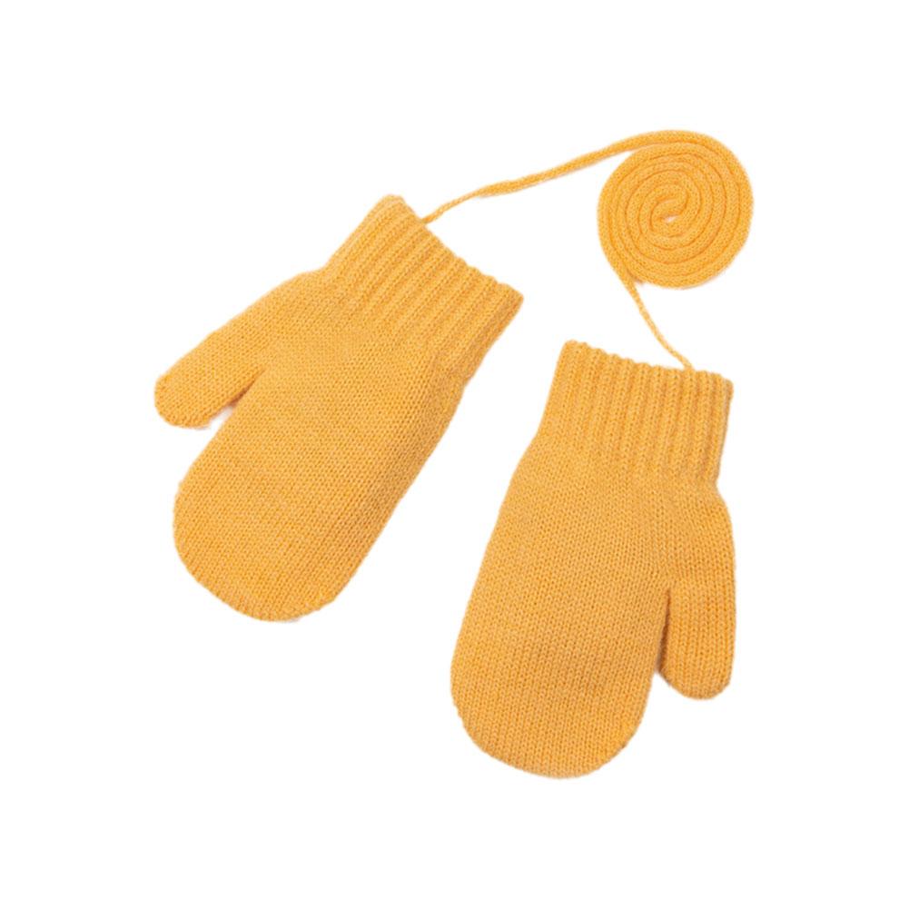 Knit Winter Children Warm Gloves Autumn And Winter Cold Protection Warm Gloves Simple Color Ins Style Bike Gloves
